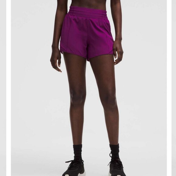 Lululemon Hotty Hot Short Chilled Grape 2 - Picture 2 of 8